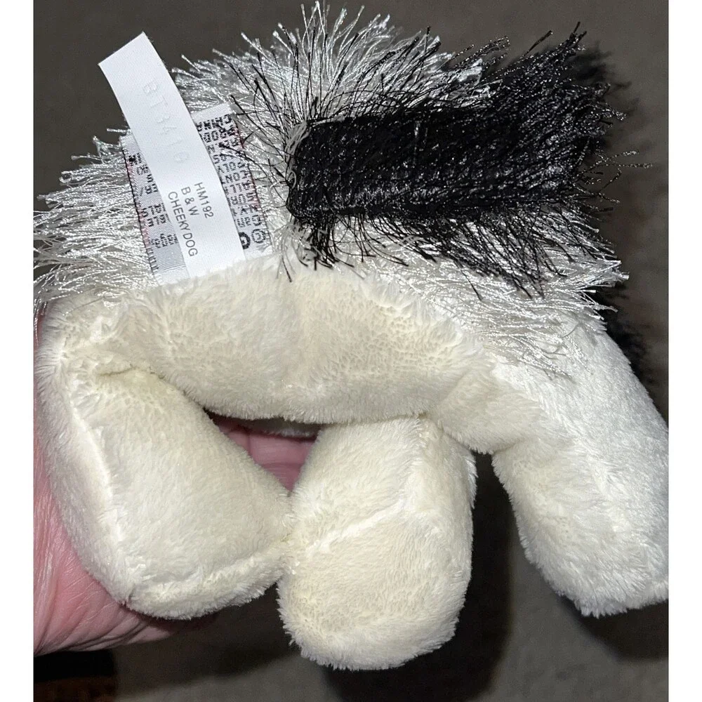 Webkinz LIL KINZ Black & White Cheeky Dog Plush Toy Retired Code HS192 Has Code